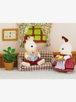 5013 - Papa Lapin Chocolat Avec Salon SYLVANIAN FAMILIES Beige - Sylvanian -Périphériques Pour Enfants 5013 papa lapin chocolat avec salon sylvanian families 3