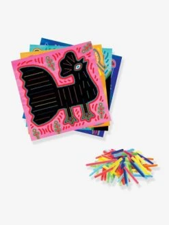 Art Kuna Et Fils Chenilles Tout Doux DJECO Vert - Djeco -Périphériques Pour Enfants art kuna et fils chenilles tout doux djeco 2