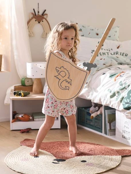 Bouclier + épée En Bois FSC® Beige - Vertbaudet 4 Bouclier + épée En Bois FSC® Beige - Vertbaudet – Image 2