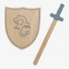 Bouclier + épée En Bois FSC® Beige - Vertbaudet 1 Bouclier + épée En Bois FSC® Beige - Vertbaudet -Périphériques Pour Enfants bouclier epee en bois fsc