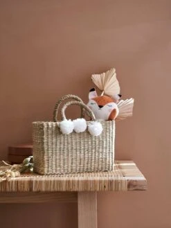 Cabas De Course En Herbier Beige - Vertbaudet -Périphériques Pour Enfants cabas de course en herbier 3