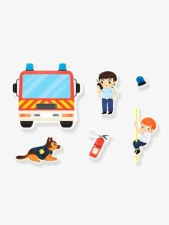 Cahier D'activités Mes Premiers Autocollants - Mes 500 Autocollants Police Et Pompiers AUZOU Jaune - Auzou -Périphériques Pour Enfants cahier dactivites mes premiers autocollants mes 500 autocollants police et pompiers auzou 2