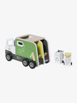 Camion De Tri Sélectif En Bois FSC® Multicolore - Vertbaudet -Périphériques Pour Enfants camion de tri selectif en bois fsc 3