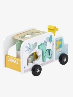 Camion D'encastrement Jungle En Bois FSC® Multicolore - Vertbaudet -Périphériques Pour Enfants camion dencastrement jungle en bois fsc 3