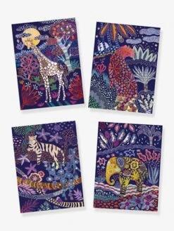 Cartes à Gratter Nature Luxuriante DJECO Violet - Djeco -Périphériques Pour Enfants cartes a gratter nature luxuriante djeco 1