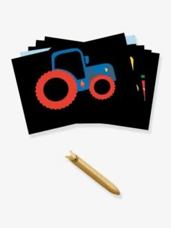 Cartes à Gratter Véhicules à Découvrir DJECO Bleu - Djeco -Périphériques Pour Enfants cartes a gratter vehicules a decouvrir djeco 3