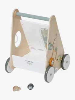Chariot De Marche Avec Freins HANOÏ En Bois FSC® Multicolore - Vertbaudet -Périphériques Pour Enfants chariot de marche avec freins hanoi en bois fsc 5