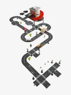 Circuit De Voitures En Bois FSC® Multicolore - Vertbaudet -Périphériques Pour Enfants circuit de voitures en bois fsc 3