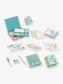 Coffret Papeterie Charlotte DJECO Bleu - Djeco -Périphériques Pour Enfants coffret papeterie charlotte djeco 1