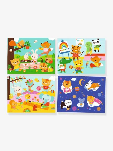 Collage Pour Les Tout Petits Ma Journée DJECO Bleu - Djeco 4 Collage Pour Les Tout Petits Ma Journée DJECO Bleu - Djeco – Image 2