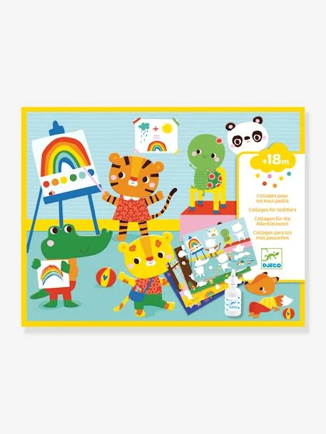 Collage Pour Les Tout Petits Ma Journée DJECO Bleu - Djeco 3 Collage Pour Les Tout Petits Ma Journée DJECO Bleu - Djeco