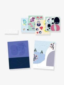 Collages Les Câlins DJECO Bleu - Djeco -Périphériques Pour Enfants collages les calins djeco 2