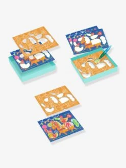 Coloriage Pour Les Petits Funambule Et Balles DJECO Bleu - Djeco -Périphériques Pour Enfants coloriage pour les petits funambule et balles djeco 3