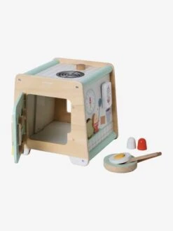 Cube D'activités Cuisinette En Bois FSC® Beige - Vertbaudet -Périphériques Pour Enfants cube dactivites cuisinette en bois fsc 3