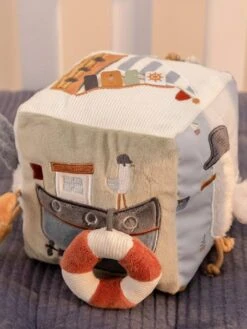 Cube D'Éveil Mouette Sailors Bay - LITTLE DUTCH Bleu Grisé - Little Dutch -Périphériques Pour Enfants cube deveil mouette sailors bay little dutch 2