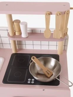Cuisinette Design En Bois FSC® Rose - Vertbaudet -Périphériques Pour Enfants cuisinette design en bois fsc 2