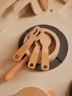 Cuisinette équipée Avec Rideau - En Bois FSC® Multicolore - Vertbaudet -Périphériques Pour Enfants cuisinette equipee avec rideau en bois fsc 4