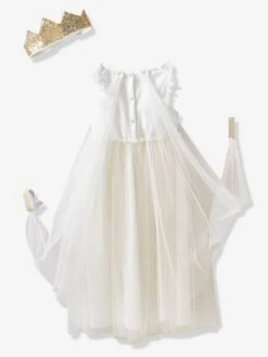Déguisement De Princesse Avec Voile Et Couronne Rose - Vertbaudet -Périphériques Pour Enfants deguisement de princesse avec voile et couronne 5