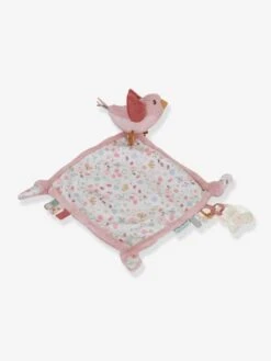 Doudou Carré Oiseau - Flowers & Butterflies - LITTLE DUTCH Rose Pâle - Little Dutch -Périphériques Pour Enfants doudou carre oiseau flowers butterflies little dutch 1