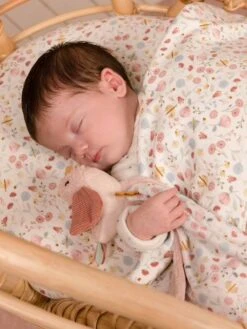 Doudou Carré Oiseau - Flowers & Butterflies - LITTLE DUTCH Rose Pâle - Little Dutch -Périphériques Pour Enfants doudou carre oiseau flowers butterflies little dutch 3