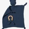 Doudou En Gaze De Coton + Hochet Rond Vert - Vertbaudet -Périphériques Pour Enfants doudou en gaze de coton hochet rond