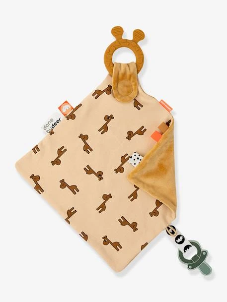 Doudou Plat Attache Sucette - DONE BY DEER Moutarde - Done By Deer 3 Doudou Plat Attache Sucette - DONE BY DEER Moutarde - Done By Deer