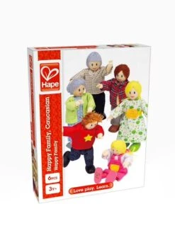 Famille De 6 Poupées En Bois HAPE Multicolore - Hape -Périphériques Pour Enfants famille de 6 poupees en bois hape 2