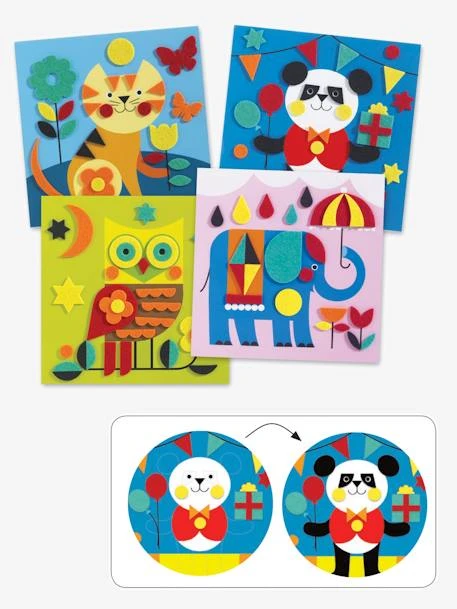 Feutrines «Douces Créatures» DJECO Multicolore - Djeco 3 Feutrines «Douces Créatures» DJECO Multicolore - Djeco – Image 2