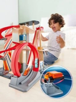 Garage Looping - HAPE Rouge - Hape 11 Garage Looping - HAPE Rouge - Hape -Périphériques Pour Enfants garage looping hape 3