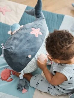 Grande Peluche D'activités SOUS L'OCÉAN Gris - Vertbaudet -Périphériques Pour Enfants grande peluche dactivites sous locean 3