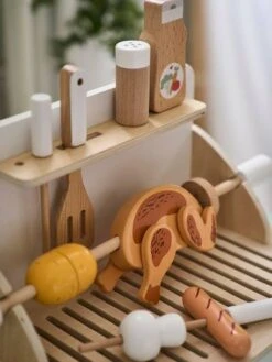 Grill Barbecue à Poser En Bois FSC® Beige - Vertbaudet -Périphériques Pour Enfants grill barbecue a poser en bois fsc 3