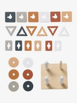 Jeu Des Formes à Empiler En Bois FSC® Multicolore - Petits Jouets - Vertbaudet -Périphériques Pour Enfants jeu des formes a empiler en bois fsc 3