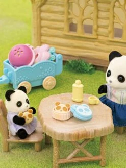 La Fille Panda, Son Vélo Et Sa Remorque - SYLVANIAN FAMILIES Blanc - Sylvanian -Périphériques Pour Enfants la fille panda son velo et sa remorque sylvanian families 3