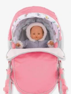 Landeau COROLLE Pour Poupon 36/42/52 Cm Rose Fleuri - Corolle -Périphériques Pour Enfants landeau corolle pour poupon 364252 cm 1