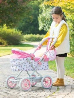 Landeau COROLLE Pour Poupon 36/42/52 Cm Rose Fleuri - Corolle -Périphériques Pour Enfants landeau corolle pour poupon 364252 cm 5