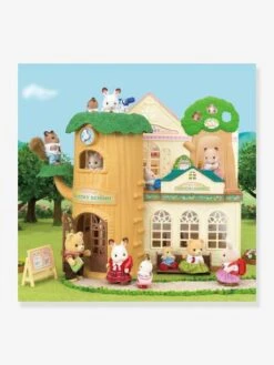 L'école De La Forêt SYLVANIAN FAMILIES Marron Clair Uni Avec Decor - Sylvanian -Périphériques Pour Enfants lecole de la foret sylvanian families 3