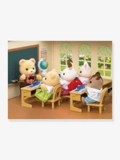 L'école De La Forêt SYLVANIAN FAMILIES Marron Clair Uni Avec Decor - Sylvanian -Périphériques Pour Enfants lecole de la foret sylvanian families 5