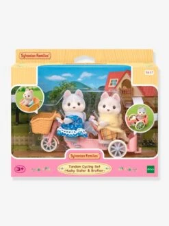 Les Frères Et Sœurs Husky Et Leur Tandem - SYLVANIAN FAMILIES Blanc - Sylvanian -Périphériques Pour Enfants les freres et soeurs husky et leur tandem sylvanian families 1