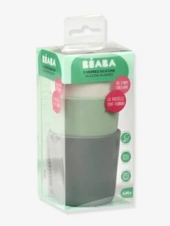 Lot De 3 Verres En Silicone BEABA Multicolore - Beaba -Périphériques Pour Enfants lot de 3 verres en silicone beaba 1