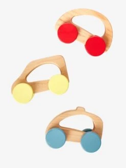 Lot De 3 Voitures En Bois FSC® Multicolore - Vertbaudet -Périphériques Pour Enfants lot de 3 voitures en bois fsc 1