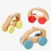 Lot De 3 Voitures En Bois FSC® Multicolore - Vertbaudet -Périphériques Pour Enfants lot de 3 voitures en bois fsc