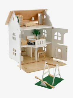 Maison Romantique Des Amis Des Petits + Mobilier En Bois FSC® Blanc - Vertbaudet -Périphériques Pour Enfants maison romantique des amis des petits mobilier en bois fsc 1