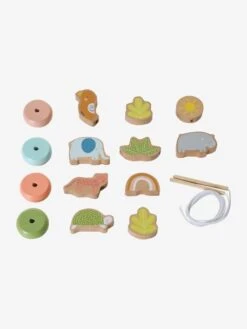 Mes Premières Perles à Enfiler En Bois FSC® Multicolore - Vertbaudet -Périphériques Pour Enfants mes premieres perles a enfiler en bois fsc 1