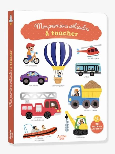 Mes Premiers Véhicules à Toucher - AUZOU Blanc - Auzou 3 Mes Premiers Véhicules à Toucher - AUZOU Blanc - Auzou