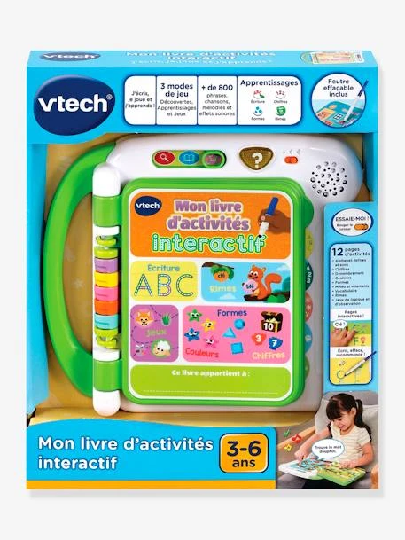 Mon Livre D'Activités - J'écris, Je Joue, J'apprends - VTECH Multicolore - Toutes Les Marques 5 Mon Livre D'Activités - J'écris, Je Joue, J'apprends - VTECH Multicolore - Toutes Les Marques – Image 3