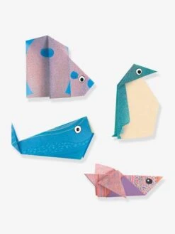 Origami Facile - Les Animaux Polaires DJECO Bleu - Djeco -Périphériques Pour Enfants origami facile les animaux polaires djeco 2