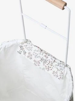 Panier De Courses à Roulettes En Métal, Tissu Et Bois FSC® Gris - Vertbaudet -Périphériques Pour Enfants panier de courses a roulettes en metal tissu et bois fsc 3