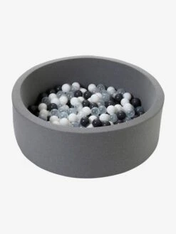 Parc à Balles En Mousse + 200 Balles Gris - Vertbaudet -Périphériques Pour Enfants parc a balles en mousse 200 balles 4