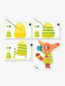 Peinture - La Famille Renard DJECO Bleu - Djeco -Périphériques Pour Enfants peinture la famille renard djeco 4