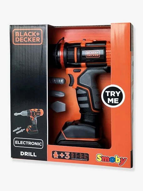 Perceuse / Visseuse électronique Black & Decker - SMOBY Orange - Smoby 4 Perceuse / Visseuse électronique Black & Decker - SMOBY Orange - Smoby – Image 2